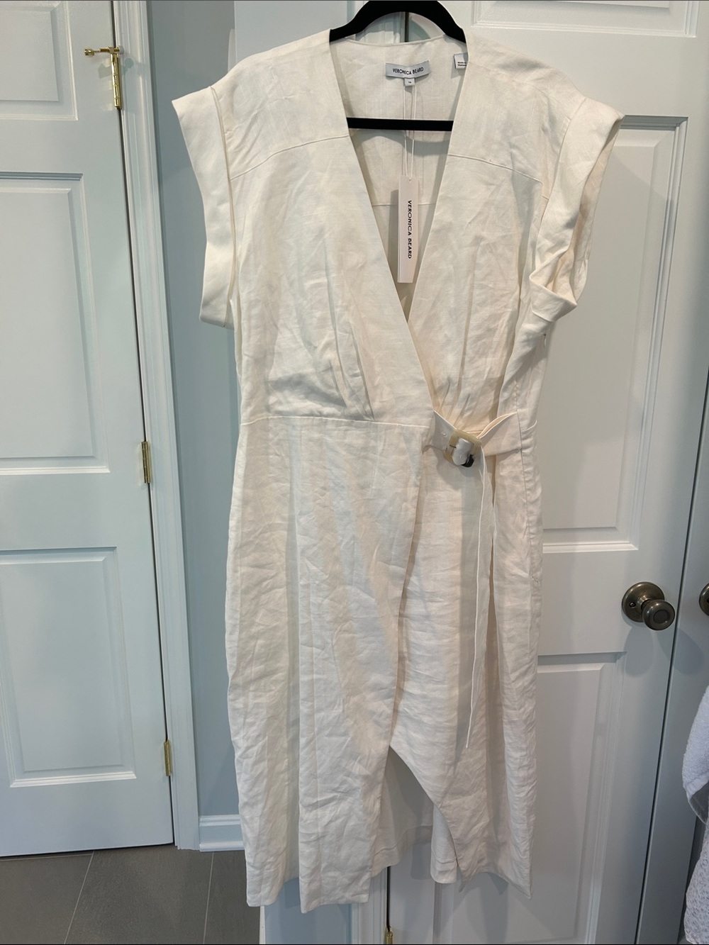 Veronica Beard ivory linen dress NWT
